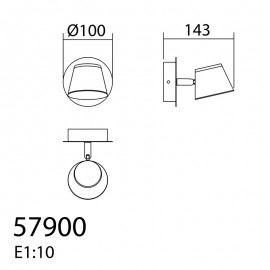 Lámparas MDC, Foco Cairo B1 Led 5W 3000K Blanco 5-7900-81-02 - Lamparas MDC