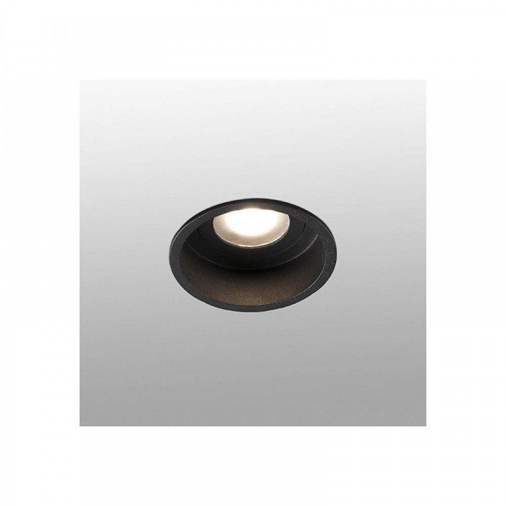 Faro 40115, Hyde Negro Redondo Fijo Gu10 40115 - Faro