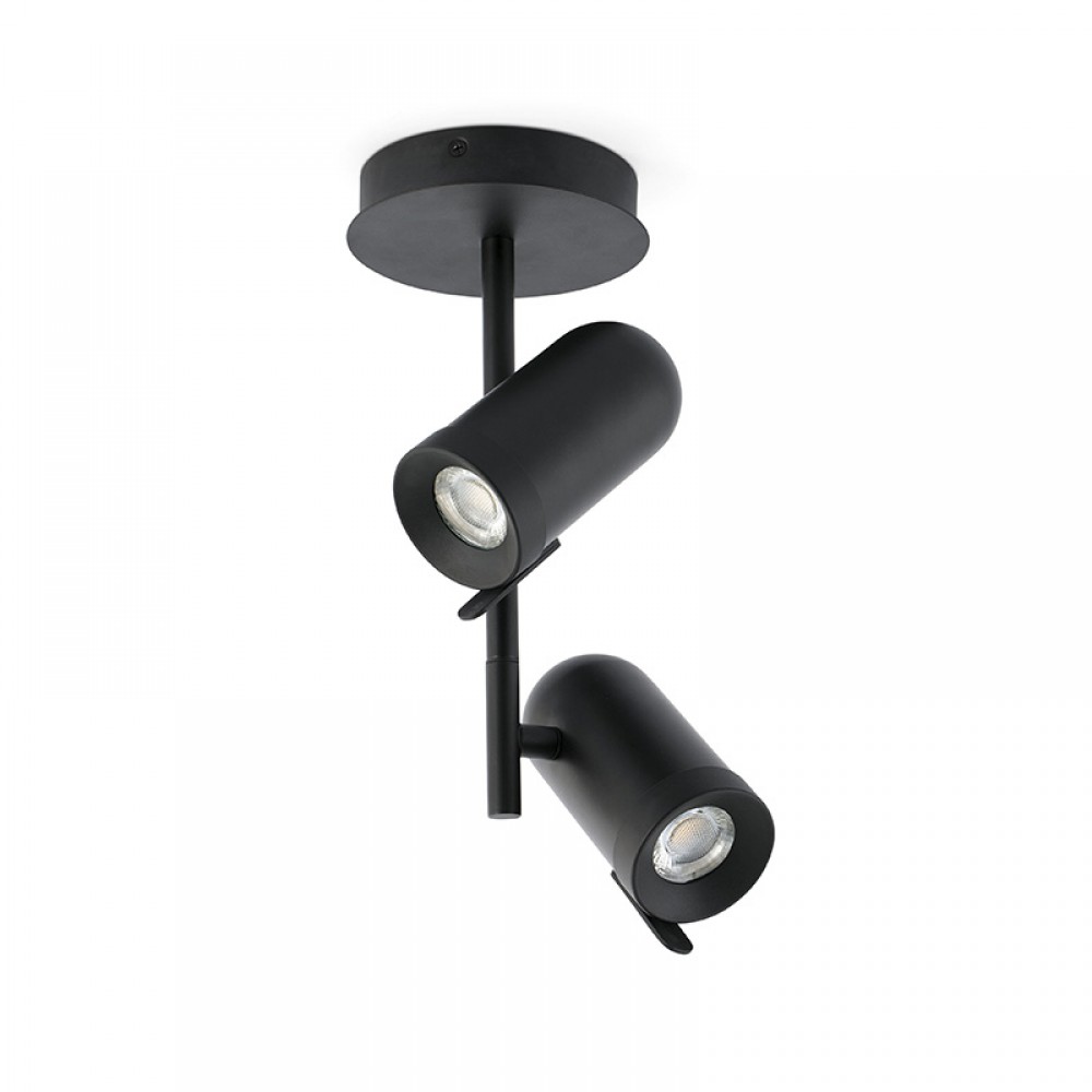 Faro 43533, Orleans Plafon Negro 2Xgu10 43533 - Faro