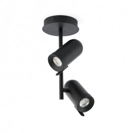 Faro 43533, Orleans Plafon Negro 2Xgu10 43533 - Faro