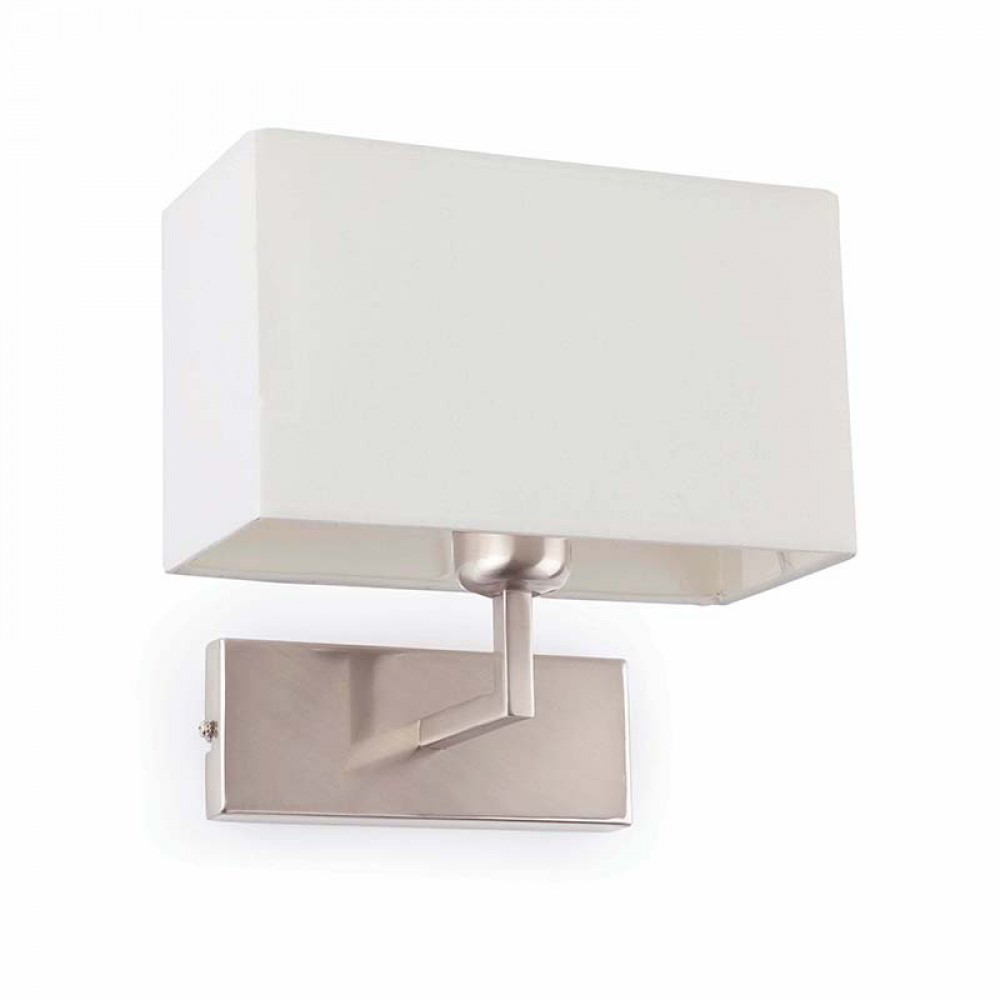 Faro 62988, Roda Aplique Niquel Mate 1L X E27 Max 60W 62988,  - Faro