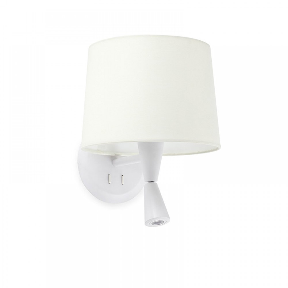 Faro 64308-01, Conga Apl Lector Blanco P.E27 ø215x160xø190 Blanca 64308-01,  - Faro
