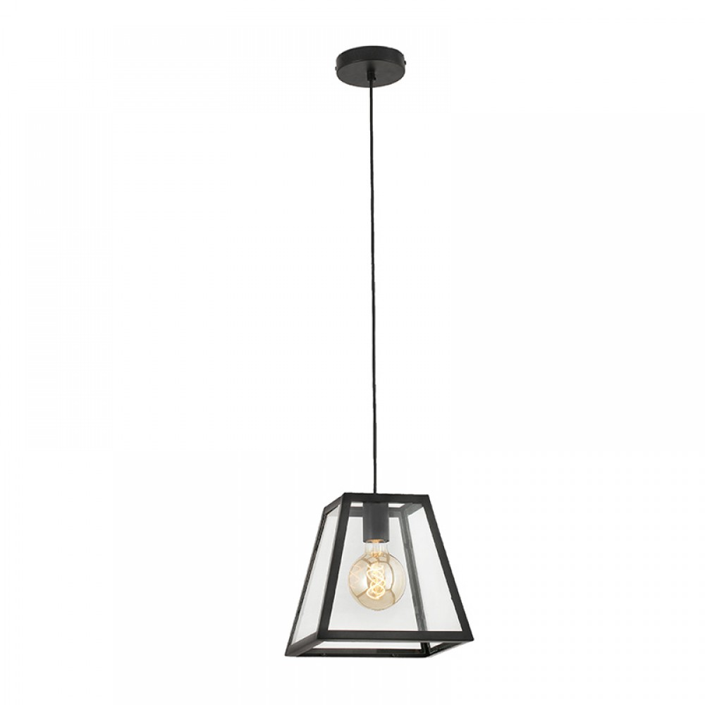 Faro 65082, Rose-1 Colgante Negro 1L E27 65082,  - Faro