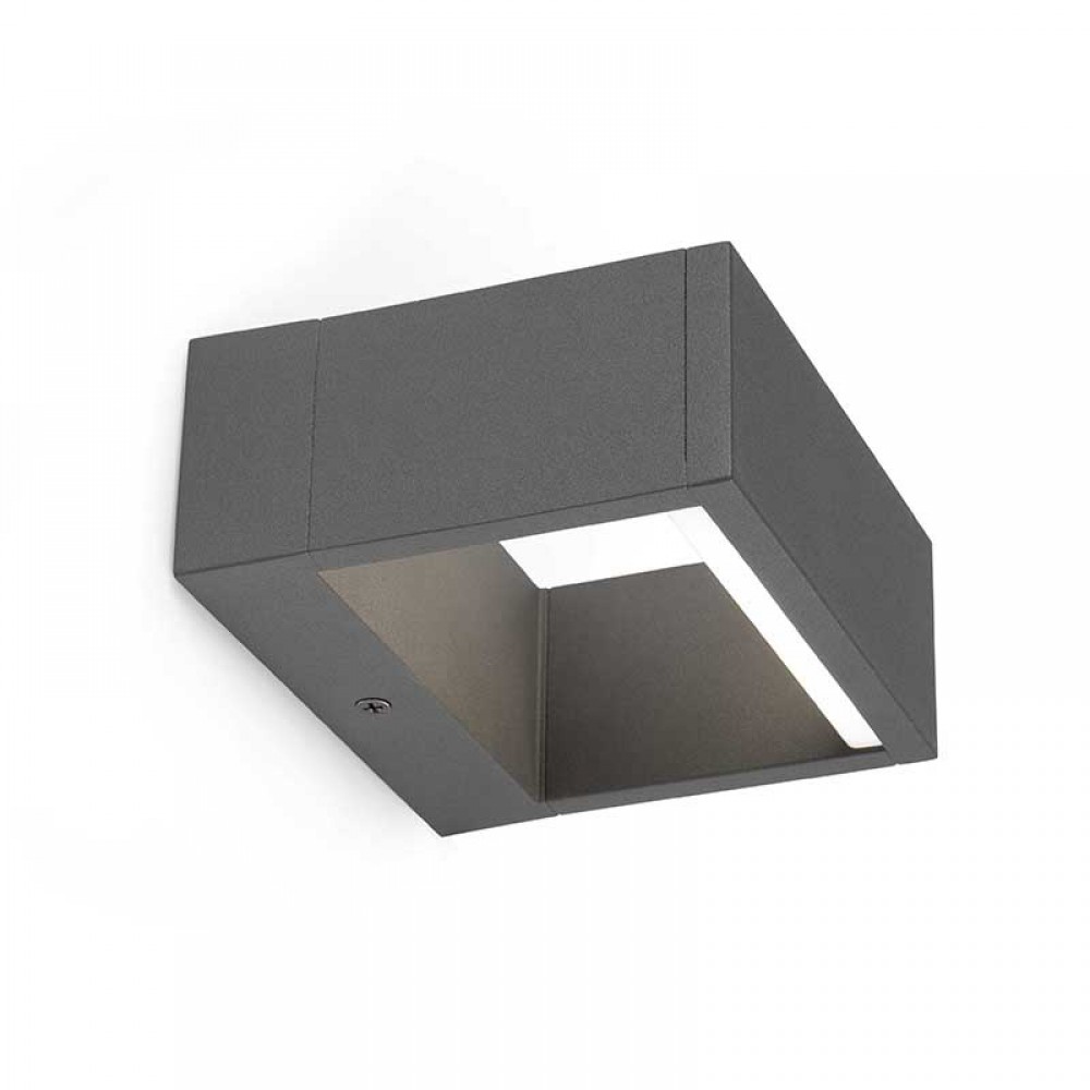 Faro 74450, Alp Aplique Gris Oscuro Smd Led 8W 3000K 74450,  - Faro