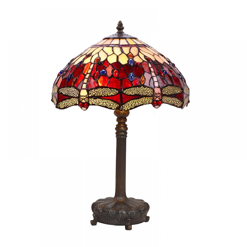 Belle Rouge - Sobremesa Tiffany Serie Belle Rouge 203627 - Tiffan y Luz