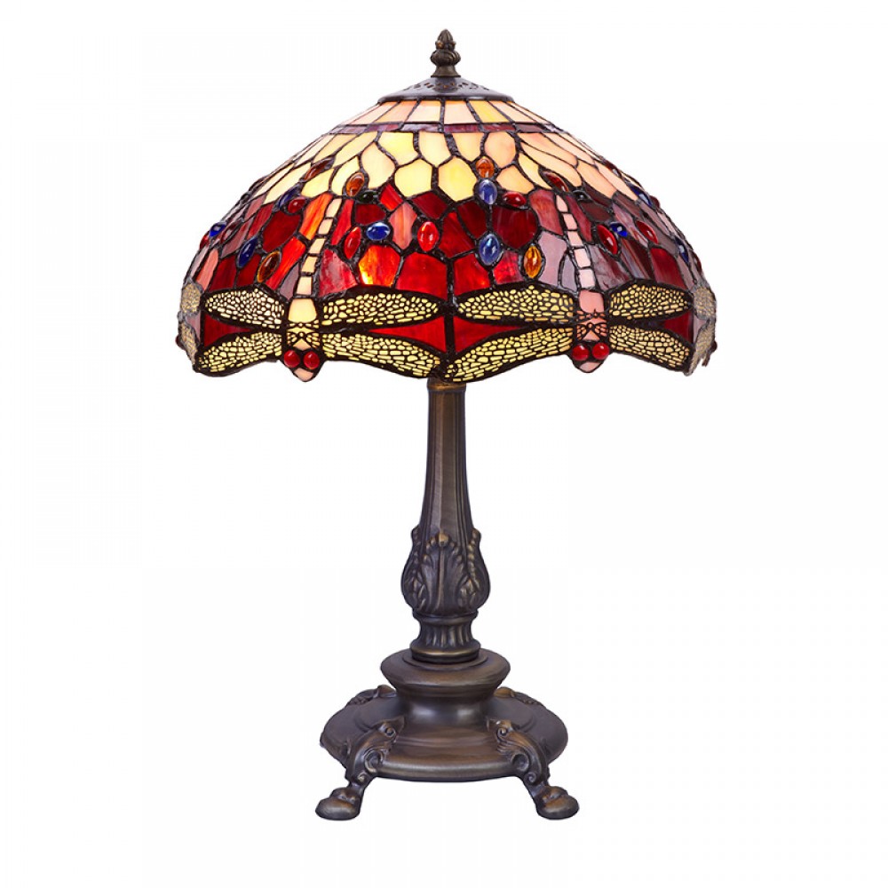 Belle Rouge - Sobremesa Tiffany Serie Belle Rouge 203630 - Tiffan y Luz