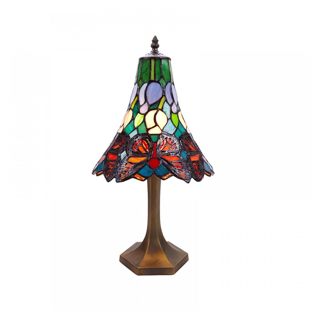 Butterfly - Sobremesa Tiffany Serie Mariposa 207543 - Tiffan y Luz