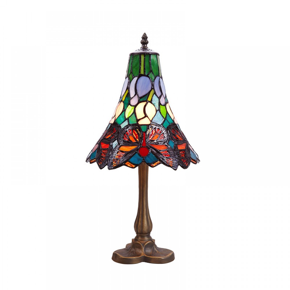 Butterfly - Sobremesa Tiffany Serie Mariposa 207570 - Tiffan y Luz