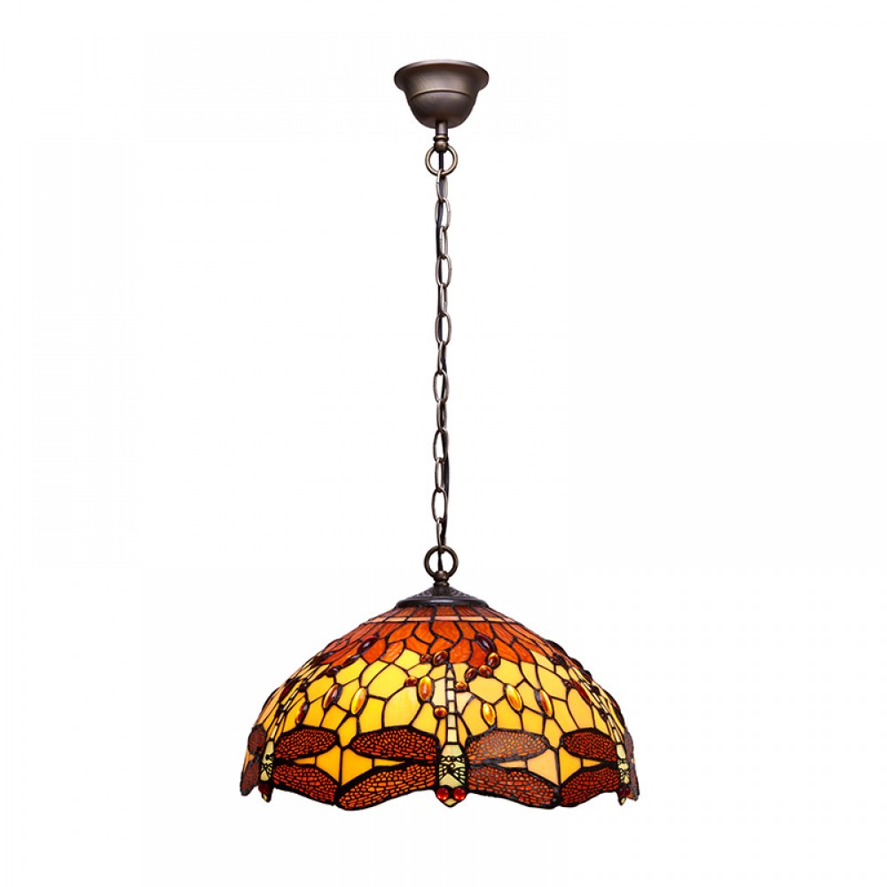 Belle Amber - Colgante Tiffany Serie Belle Amber 232199 - Tiffan y Luz