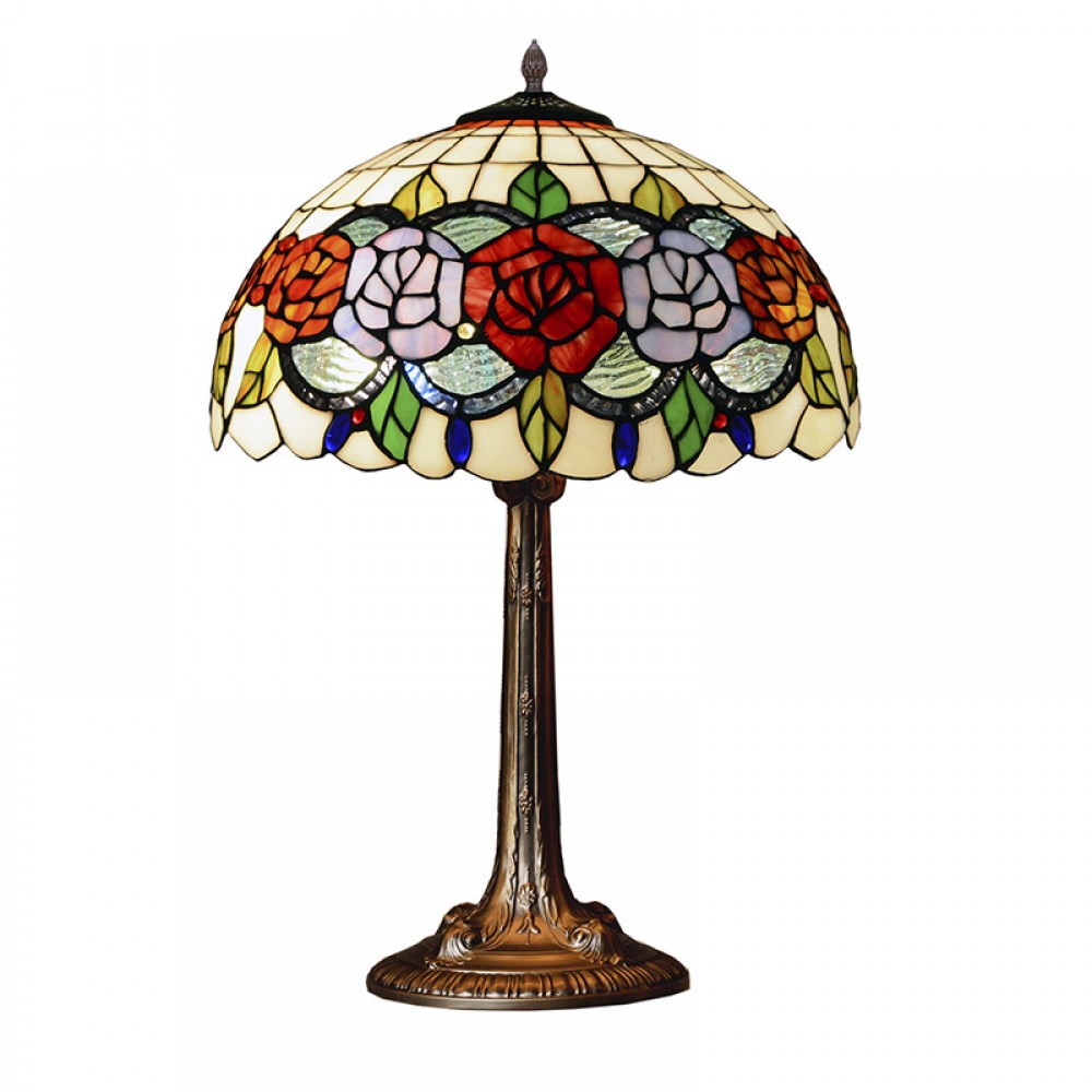 Rosy - Sobremesa Tiffany Serie Rosy 283321 - Tiffan y Luz