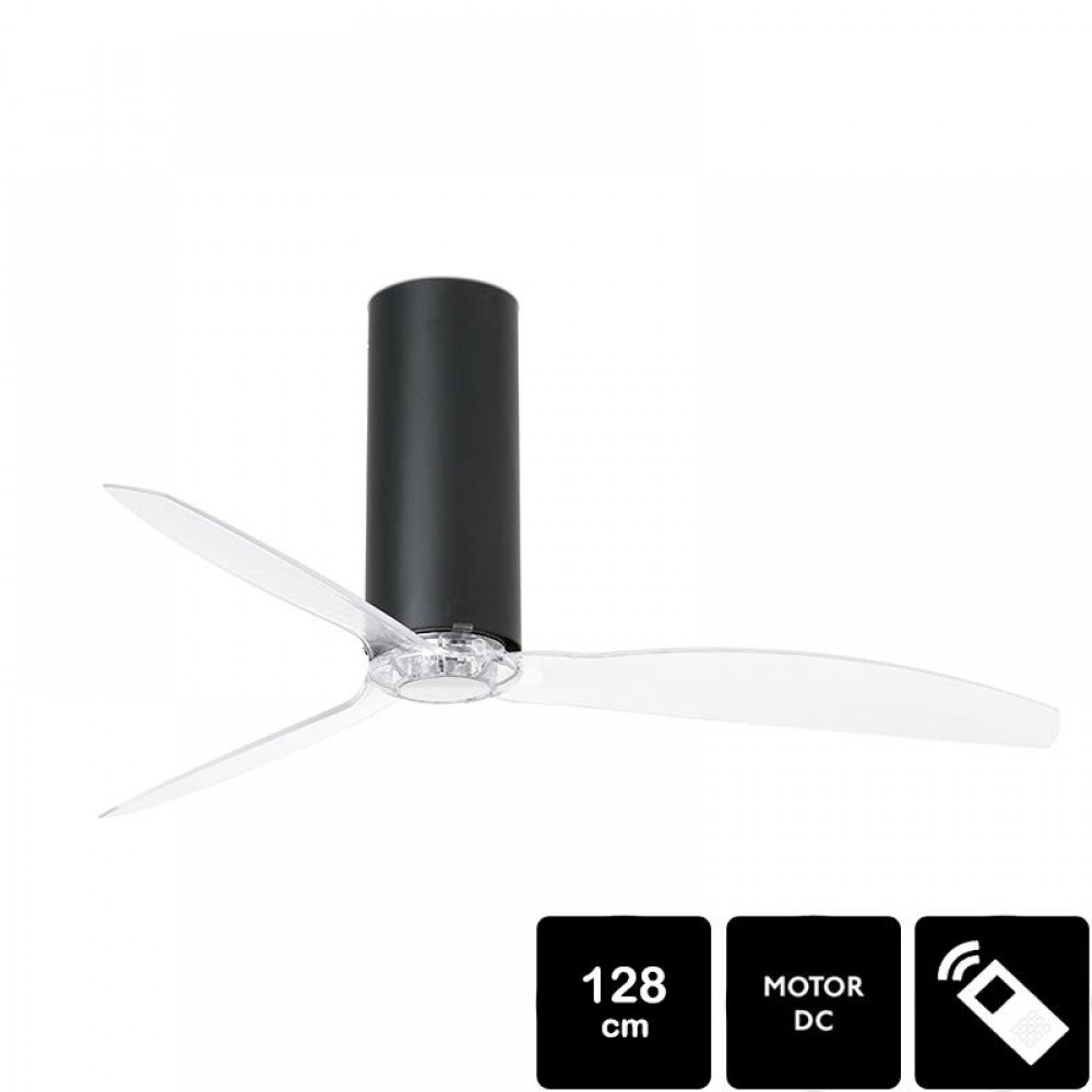 Faro 32036, Ventilador DC TUBE FAN Negro Mate Transp 32036 - Faro