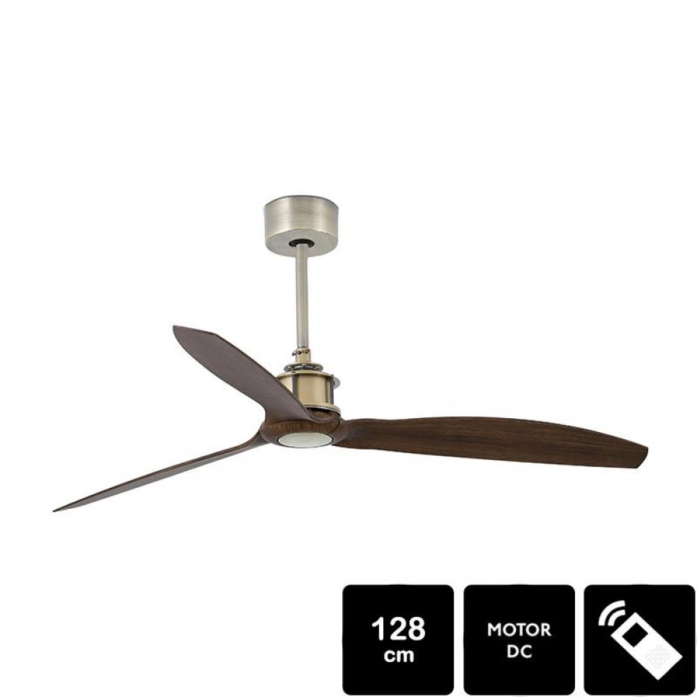 Faro 33398, Ventilador DC JUST FAN LED Cuero 33398 - Faro