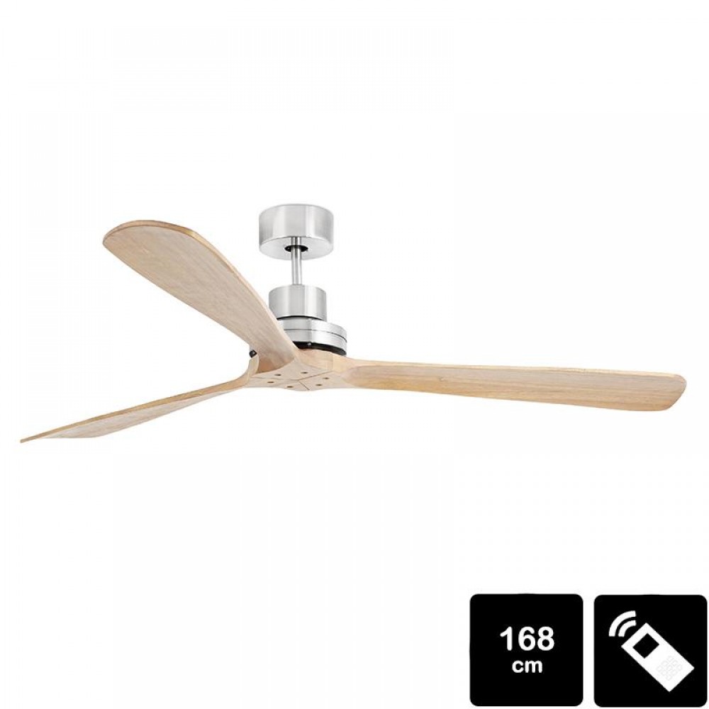 Faro 33504, Ventilador LANTAU-G Niquel Pino 33504 - Faro
