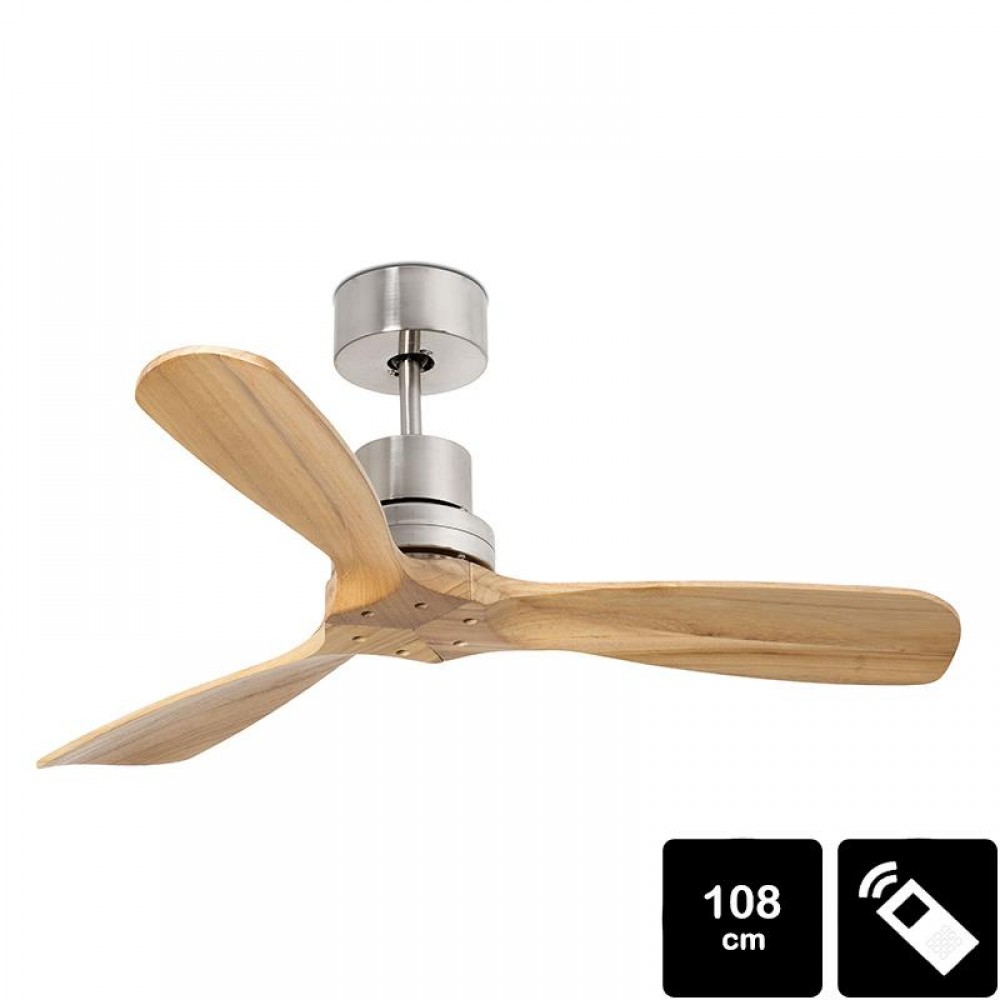 Faro 33509, Ventilador MINI LANTAU Niquel Pino 33509 - Faro